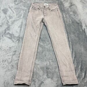 FIVE FOUR Mens Size 30 Gray Slim Heavy Wash Jeans‎